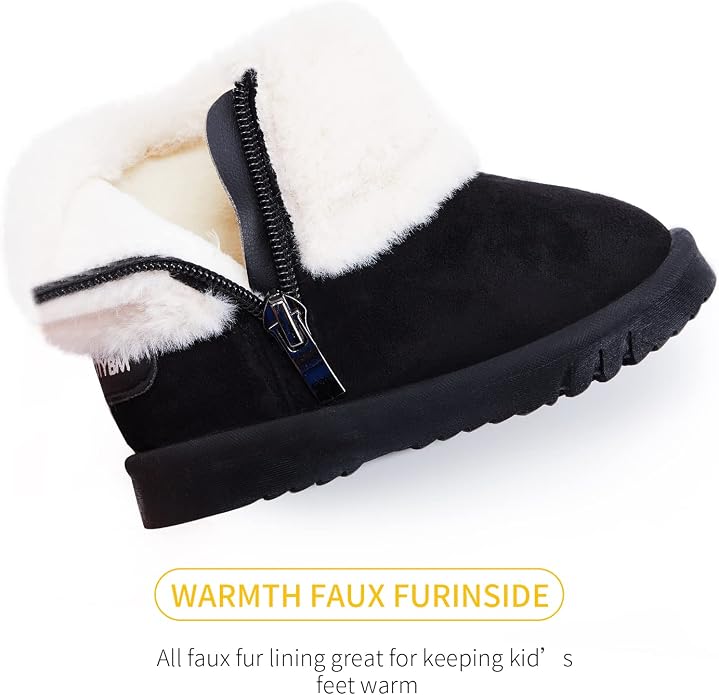 BMCiTYBM Girls Boys Snow Boots Warm Winter Fur Lined Baby Shoes - Image 2
