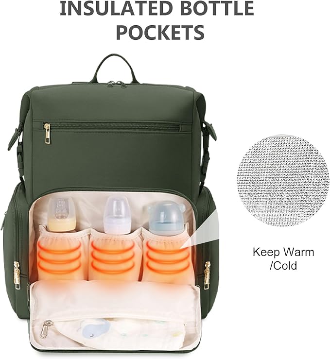 CEI-CEI Neoprene Diaper Bag Backpack Large Newborn Baby Maternity Bags - Image 2