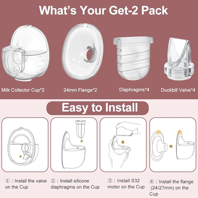 Two Full Sets Breast Pump Parts - Image 5