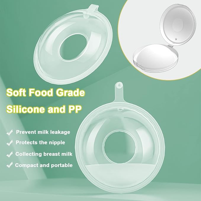 New Model with Plugs! 2PCS Breast Shells, Milk Saver, Wearable Nursing Cups - Image 2