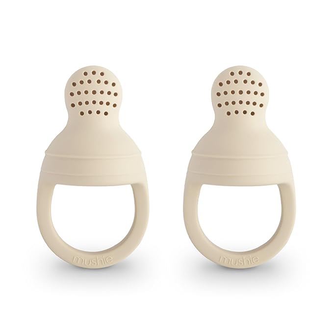 mushie Silicone Baby Fresh Fruit & Food Feeder Pacifier | 6 Months+ by mushie