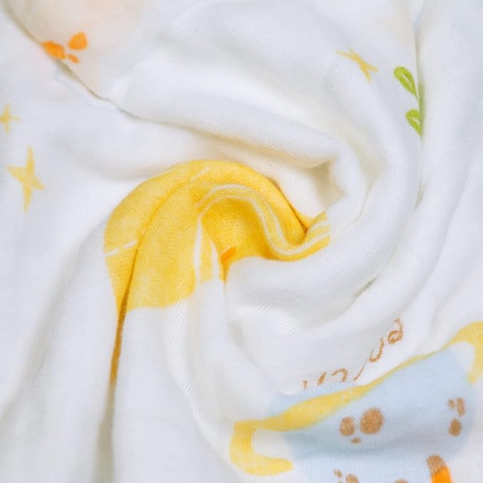 FOOK FISH Muslin Burp Cloths Large 20''x10'' 10 Packs - Image 4