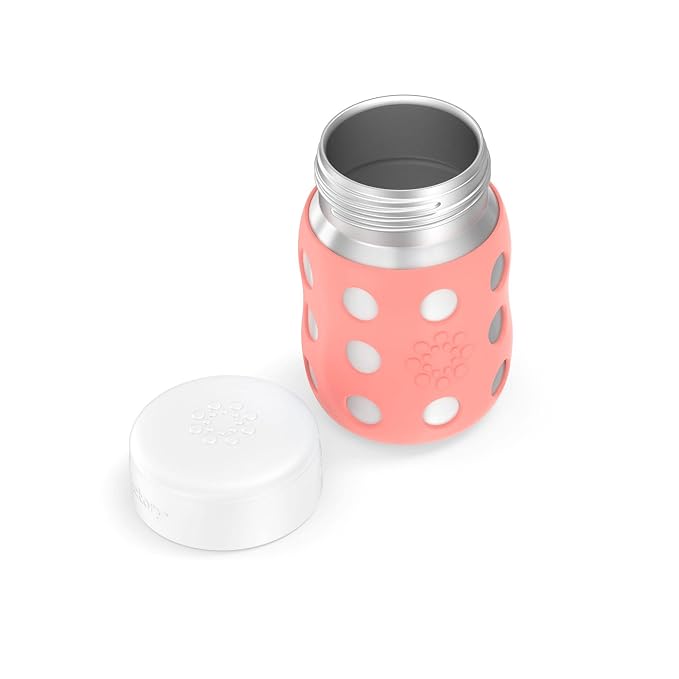 Lifefactory 8-Ounce Stainless-Steel Vacuum-Insulated Wide-Neck Baby Bottle - Image 3