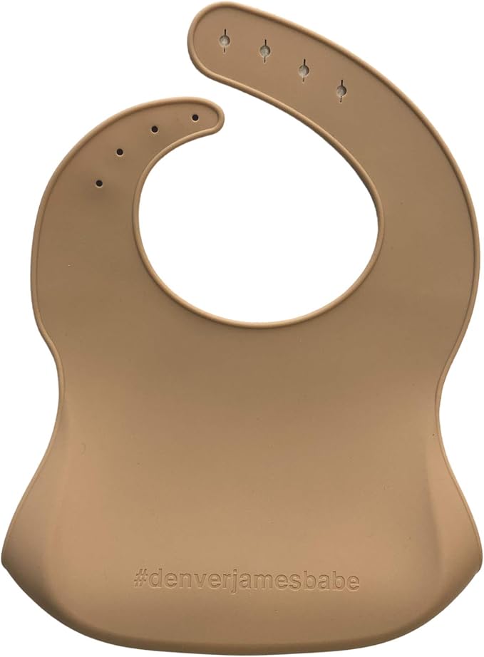 Denver James Silicone Feeding Bibs | Dishwasher Safe. Waterproof. Adjustable. - Image 3