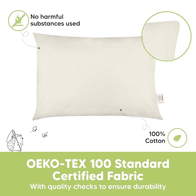 KeaBabies 2-Pack Toddler Pillow 13x18 - Image 5