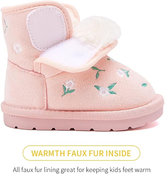 BMCiTYBM Girls Boys Snow Boots Warm Winter Fur Lined Baby Shoes - Image 4