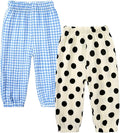MYGBCPJS Baby Boys Girls Cotton Linen Trousers Kids Casual Ankle Pants Loose by MYGBCPJS