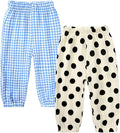 MYGBCPJS Baby Boys Girls Cotton Linen Trousers Kids Casual Ankle Pants Loose by MYGBCPJS