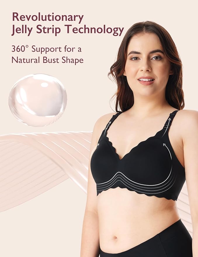 Momcozy Nursing Bras for Breastfeeding, Seamless Pregnancy Maternity Bra - Image 3
