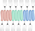 12PCS Toddler Forks Toddler Utensils, Stainless Steel Baby Forks, Kids by YACAISI