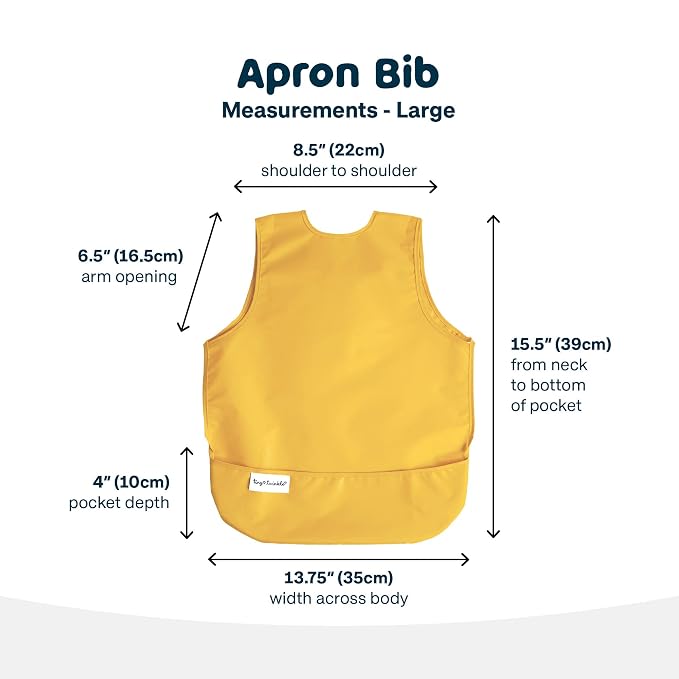 Tiny Twinkle Short Sleeve Apron Bibs - Image 5