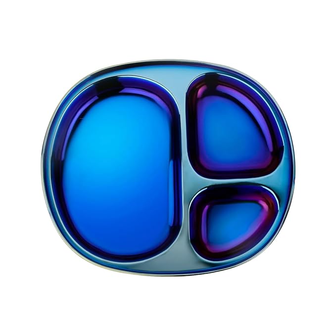 Ahimsa Stainless Steel Kids Plates by Ahimsa