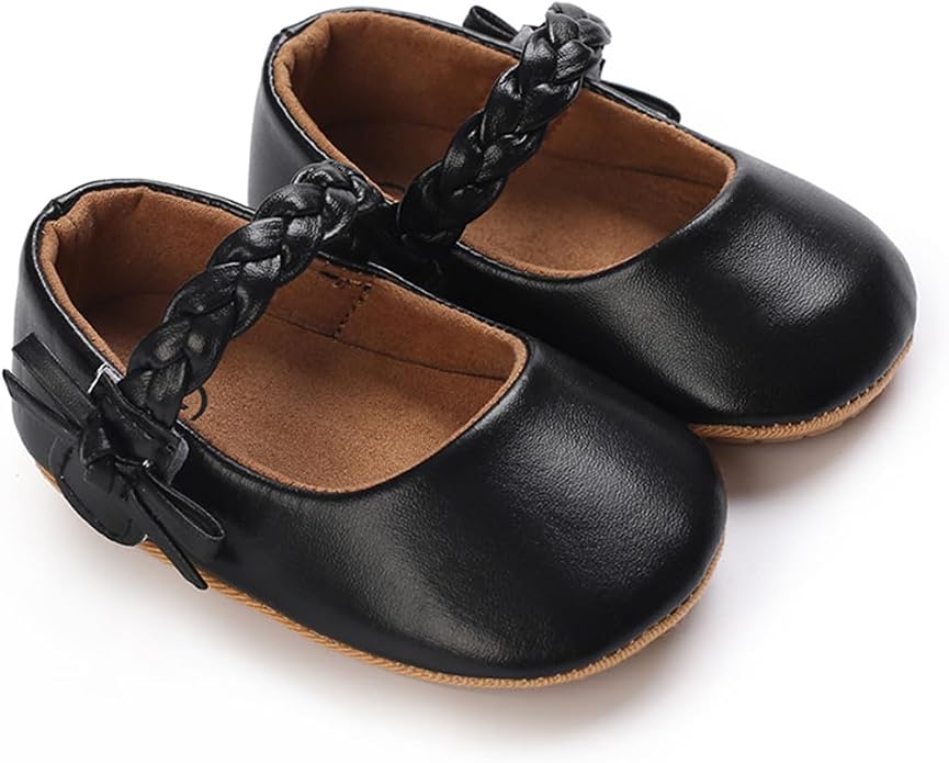 COSANKIM Baby Girls Mary Jane Flats Shoes Anti-Slip Rubber Sole Infant Toddler - Image 4