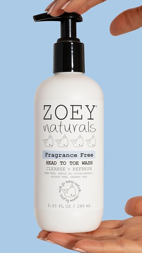 Absolutely Natural Zoey Naturals Fragrance-Free Head to Toe Baby & Toddler Wash - Image 8