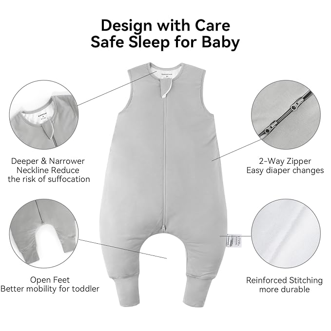 BubblePanda Rayon Made from Bamboo Toddler Sleep Sack - Image 3