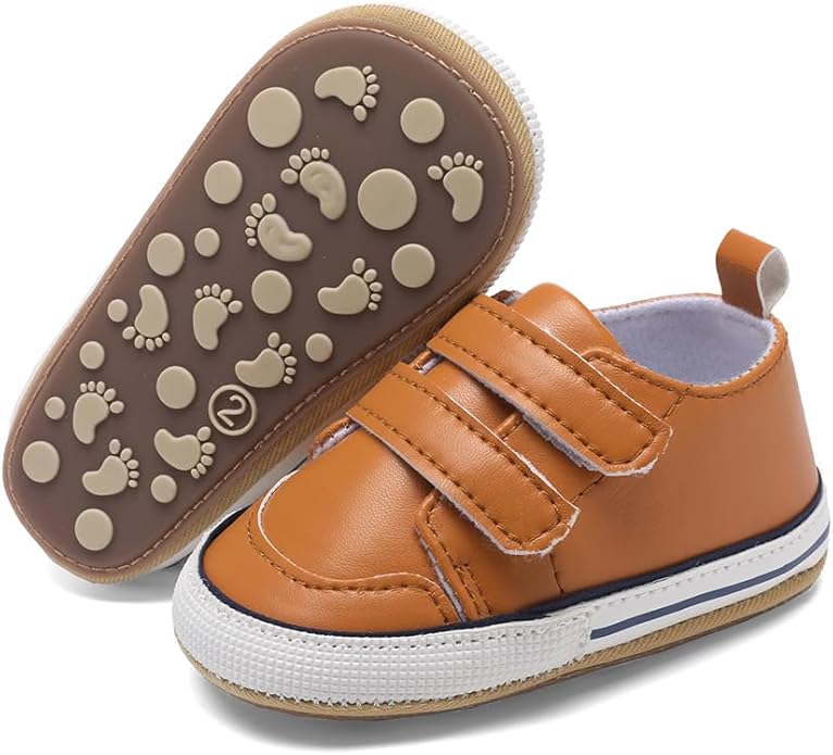 Clowora Baby Boys Girls Shoes Non-Slip Rubber Sole Sneakers Infant First by Clowora