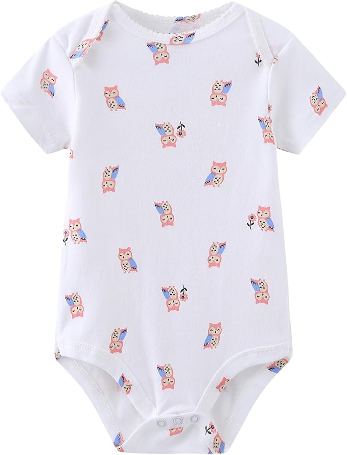 Baby Bodysuit and Pant Set 10-pcs Cotton Soft Newborn Boy Girl Clothes Outfits - Image 3
