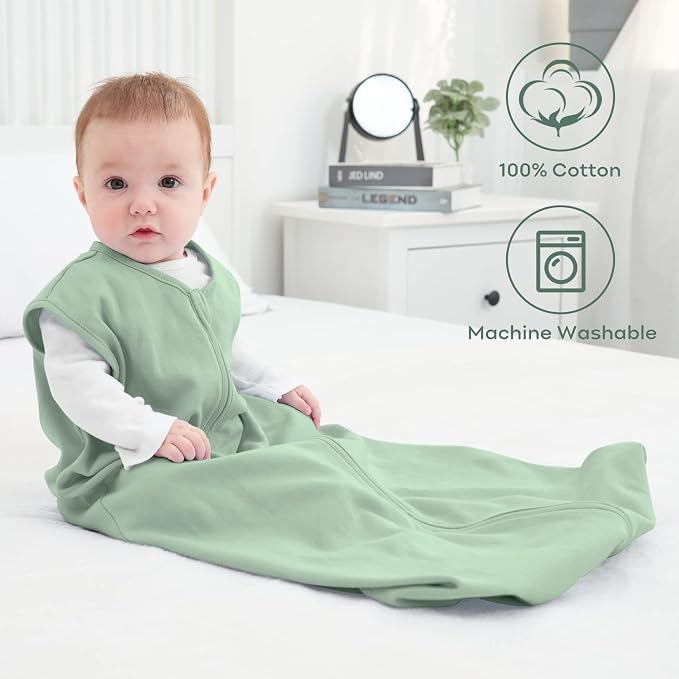 Yoofoss Baby Sleep Sack 0-6 Months 0.5 Tog Wearable Blanket - Image 2