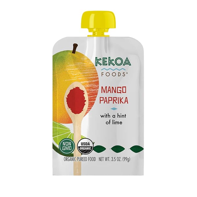 Kekoa Foods Mango Paprika Baby Food Purée | 100% USDA Certified-Organic by KekoaFoods
