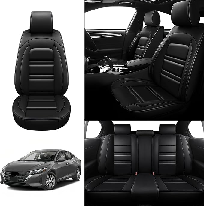 Seat Covers for Nissan Car sentra 2000-2025 | 5-Seats Leather Seat Covers - Image 2