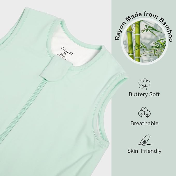 Rayon Made From Bamboo Sleep Sack 12-24 Months 0.5 Tog Ultra Soft Summer - Image 2