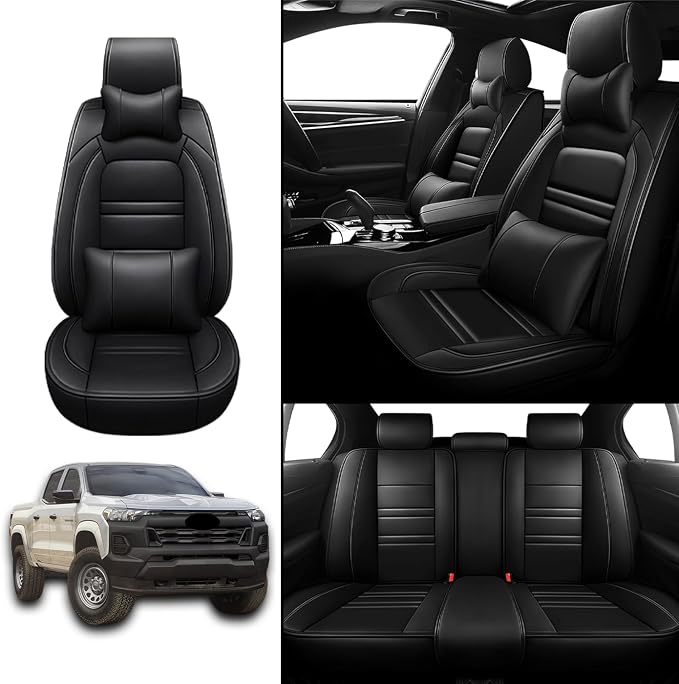 Car Seat Covers for Chevy Colorado 2004-2025 | 5-Seats Seat Covers, Waterproof - Image 2