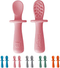 TalkTools ITSY Tiny Silicone Spoons – Twin Pack Soft Silicone Self-Feeding by TalkTools