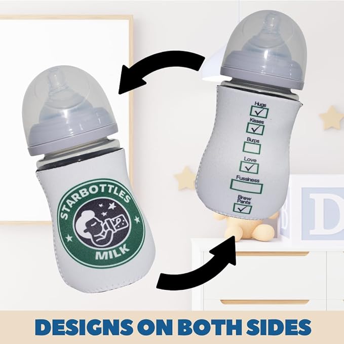 Coffee Themed Coozies for Baby Bottles - Image 3