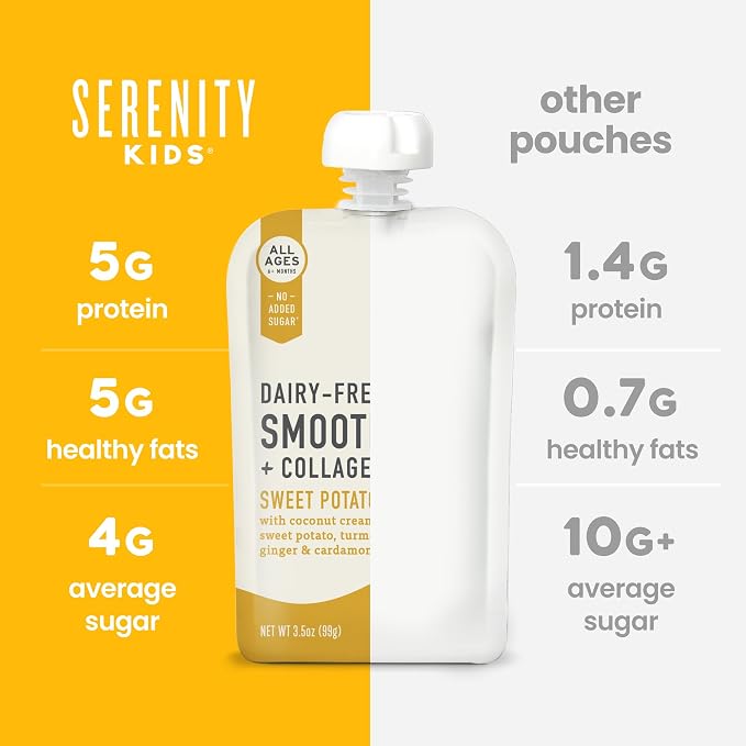 Serenity Kids 6+ Months Dairy-Free Smoothie Baby Food Pouches - Image 7