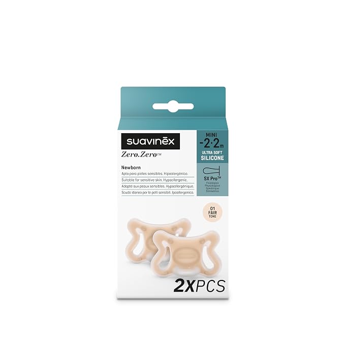 Suavinex Zero Zero Silicone Baby Pacifier w/SX Pro Physiological Pacifier Nipple - Image 3