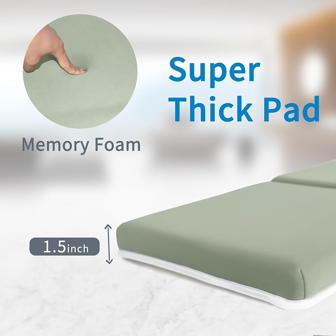 JJGoo Bath Kneeler with Elbow Rest Pad Set, 1.5 inch Kneeling Pad Mat - Image 4