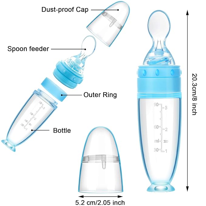 2 Pieces Silicone Baby Spoons Baby Feeding Spoon - Image 2