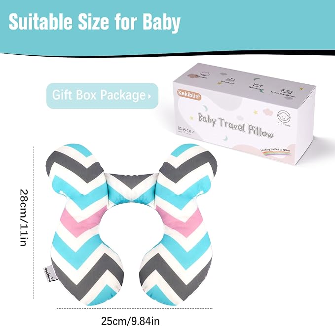 KAKIBLIN Baby Head Pillow, Support Pillow, Baby Travel Pillow - Image 7