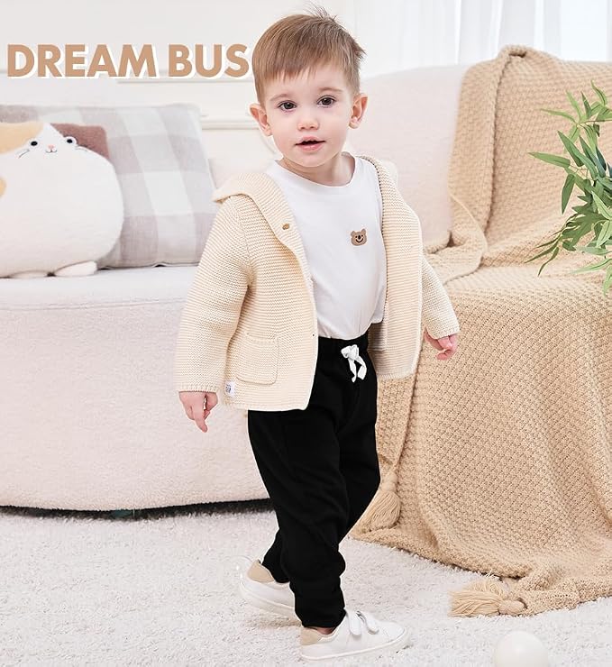 DREAM BUS Pack of 3 Toddler Jogger Pants - Image 2