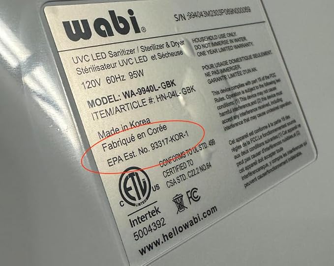Wabi UVC LED Sanitizer & Dryer Ultra - Image 6
