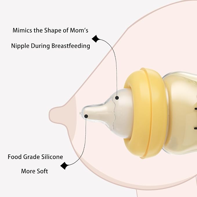 YOHKOH PPSU Baby Bottle Wide Neck, Newborn Anti-Colic Baby Bottle - Image 3