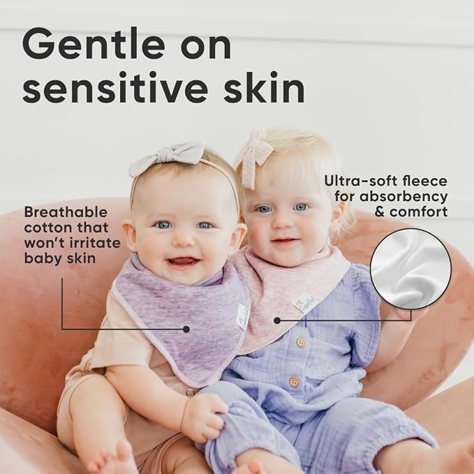 Copper Pearl 4 Pack Soft Cotton Baby Bibs - Image 5