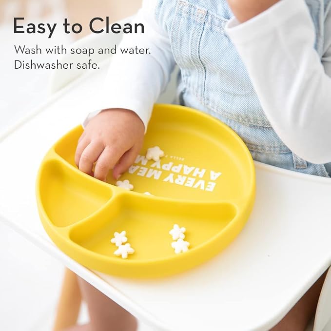 Bella Tunno Suction Plate for Babies & Toddlers, Self-Feeding Dish for Baby Led - Image 6
