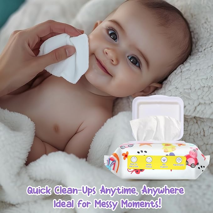 HAPPY BUM - 90 Count Baby Wipes, 7.4 x 7.2 Inch, Moist and Refreshing - Image 3