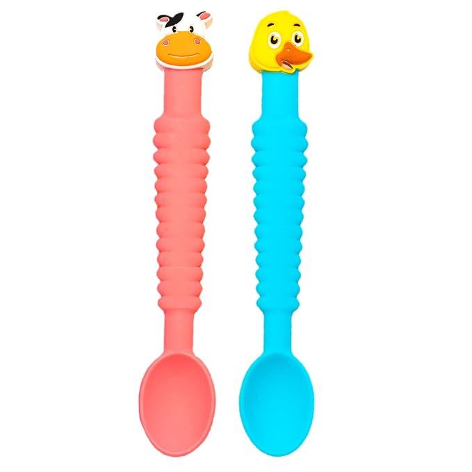 3-in-1 Silicone Baby Spoon Self Feeding 6+ Months - Image 9