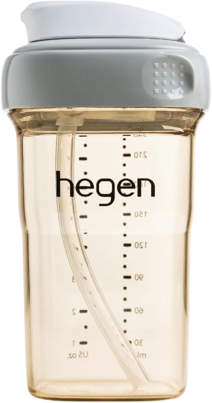 hegen PCTO™ 240ml/8oz Straw Cup PPSU Grey - Image 3