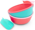 Silicone Easy Scoop & Hold Bowl Set – Adaptive Baby & Toddler Feeding Bowls by 321Grow