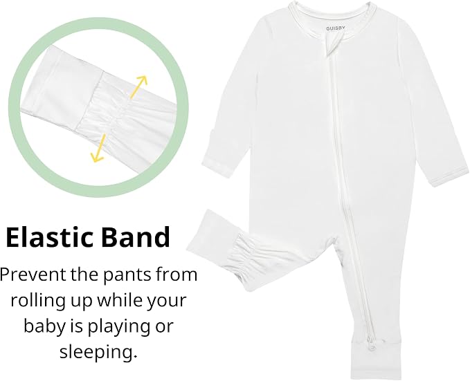 GUISBY Baby Pajamas with Mitten Cuffs - Image 4