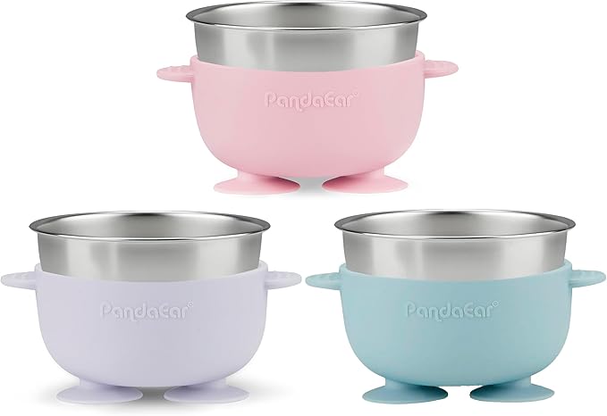 PandaEar 3 Pack Baby Stainless Steel Bowls - Image 5