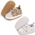 2Pairs Baby Shoes, Boys Girls Non-Slip Rubber Sole Sneakers, Unisex Infant Soft by 82-eitwo