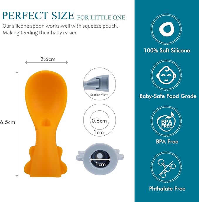 Universal Baby Food Pouch Spoon Attachment - Image 6