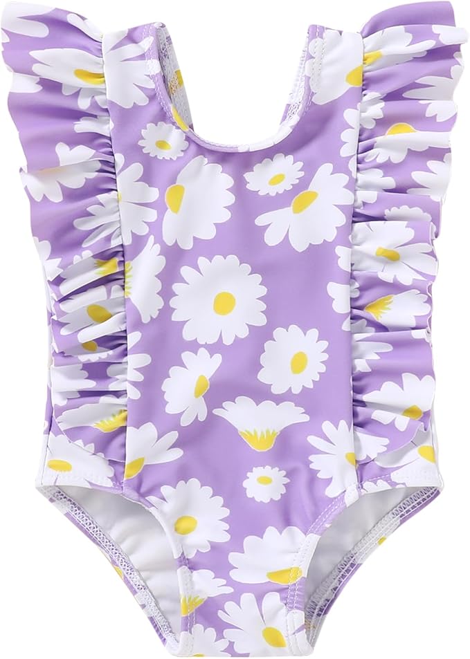 Newborn Baby Girl Ruffle Swimsuit Infant Toddler One Piece Floral Bikini Beach by MAMAMI