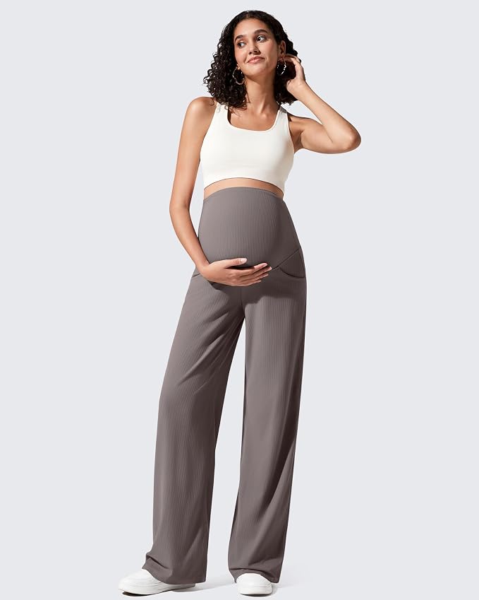 G4Free Ribbed Maternity Yoga Pants - Image 6