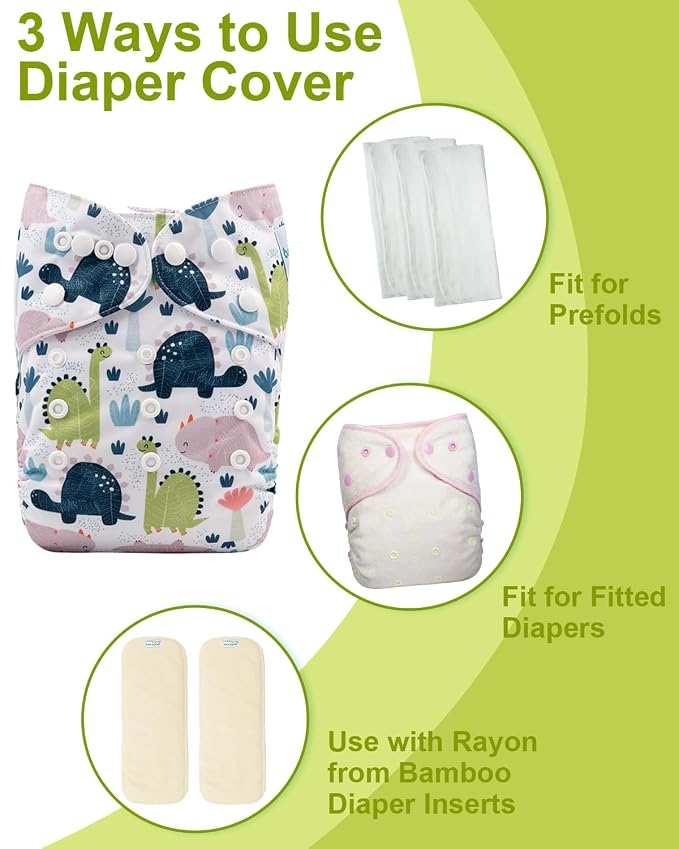 babygoal Cloth Diaper Covers 6 Pack - Image 4