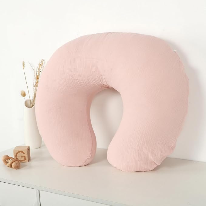 Hooyax Muslin Nursing Pillow Covers Only, Soft and Breathable Nursing Covers - Image 6